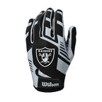Wilson Nfl Stretch Fit Football Gloves - Youth, Las Vegas Raiders