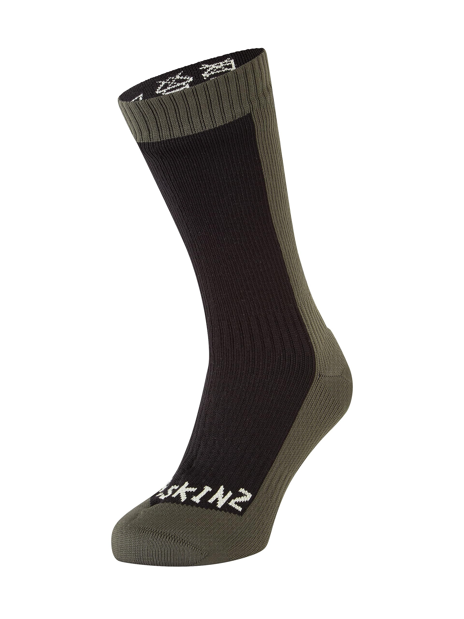 SEALSKINZ | Starston | Unisex Waterproof Cold Weather Mid Length Merino Wool Lined Sock | Outdoor Adventure & Winter Sports, Hik