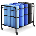 HeavyDuty Rolling Yoga Mat Storage Cart, Holds 16+ Mats, CommercialGrade FloorStanding Metal Yoga Mat Rack for Gym,Fitness Cl