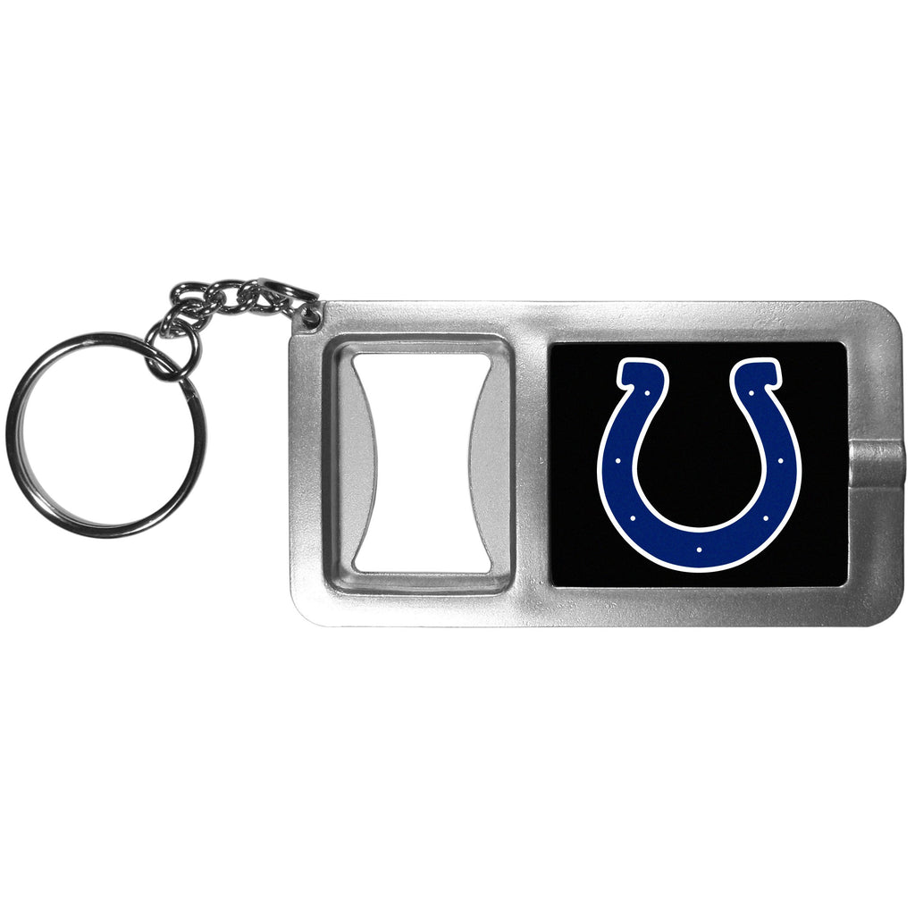 NFL Siskiyou Sports Fan Shop Indianapolis Colts Flashlight Key Chain with Bottle Opener One Size Black