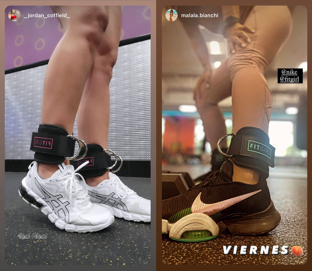 Fitgirl - Ankle Strap For Cable Machines And Resistance Bands, Work Out Cuff Attachment For Home & Gym, Booty Workouts - Kickbac