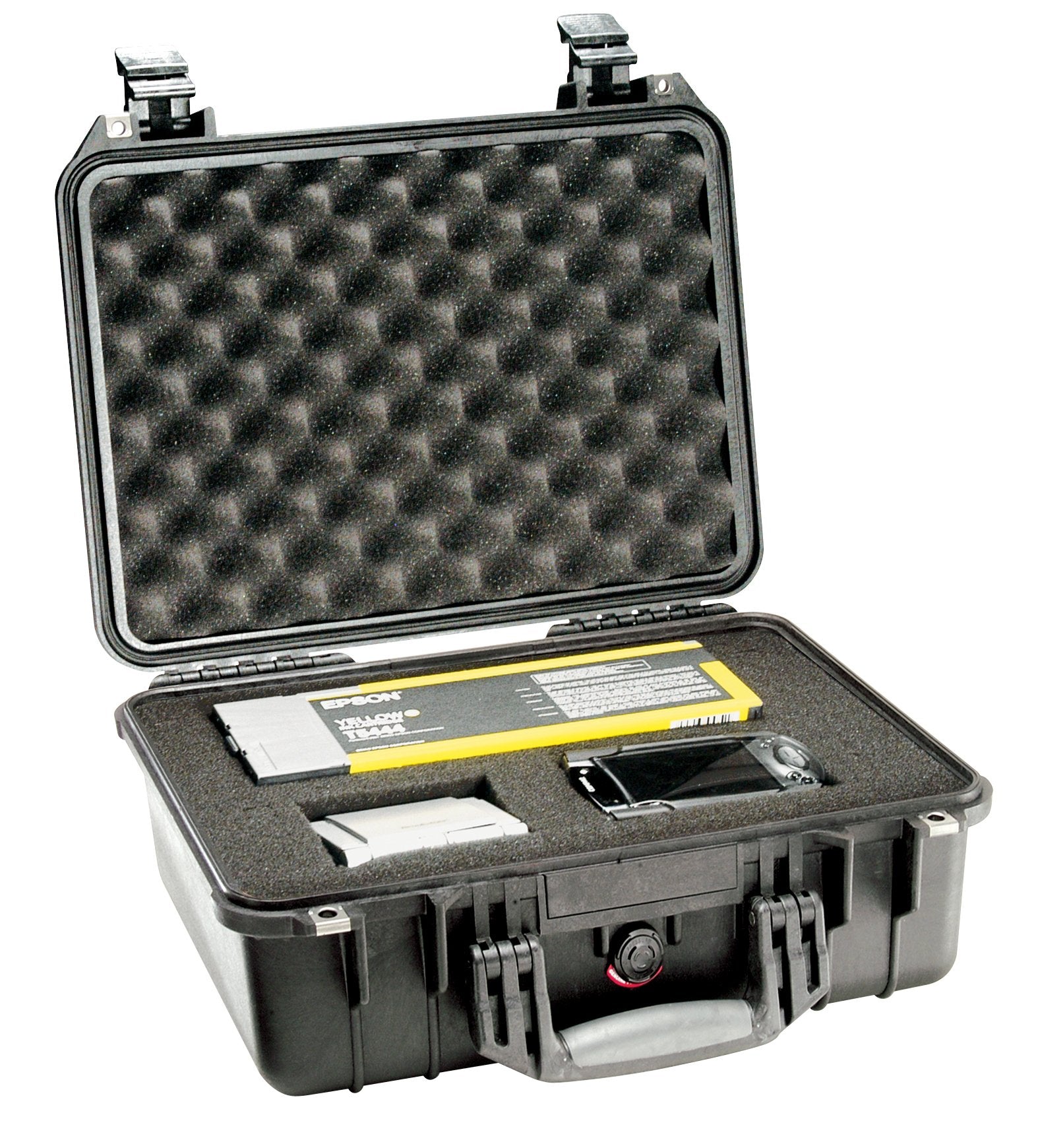 Pelican 1450 Case With Foam (Silver)