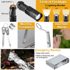 Survival Kits, Gift For Men Dad Husband, Emergency Survival Gear And Equipment 19 In 1, Fishing Hunting Birthday For Men, Campin