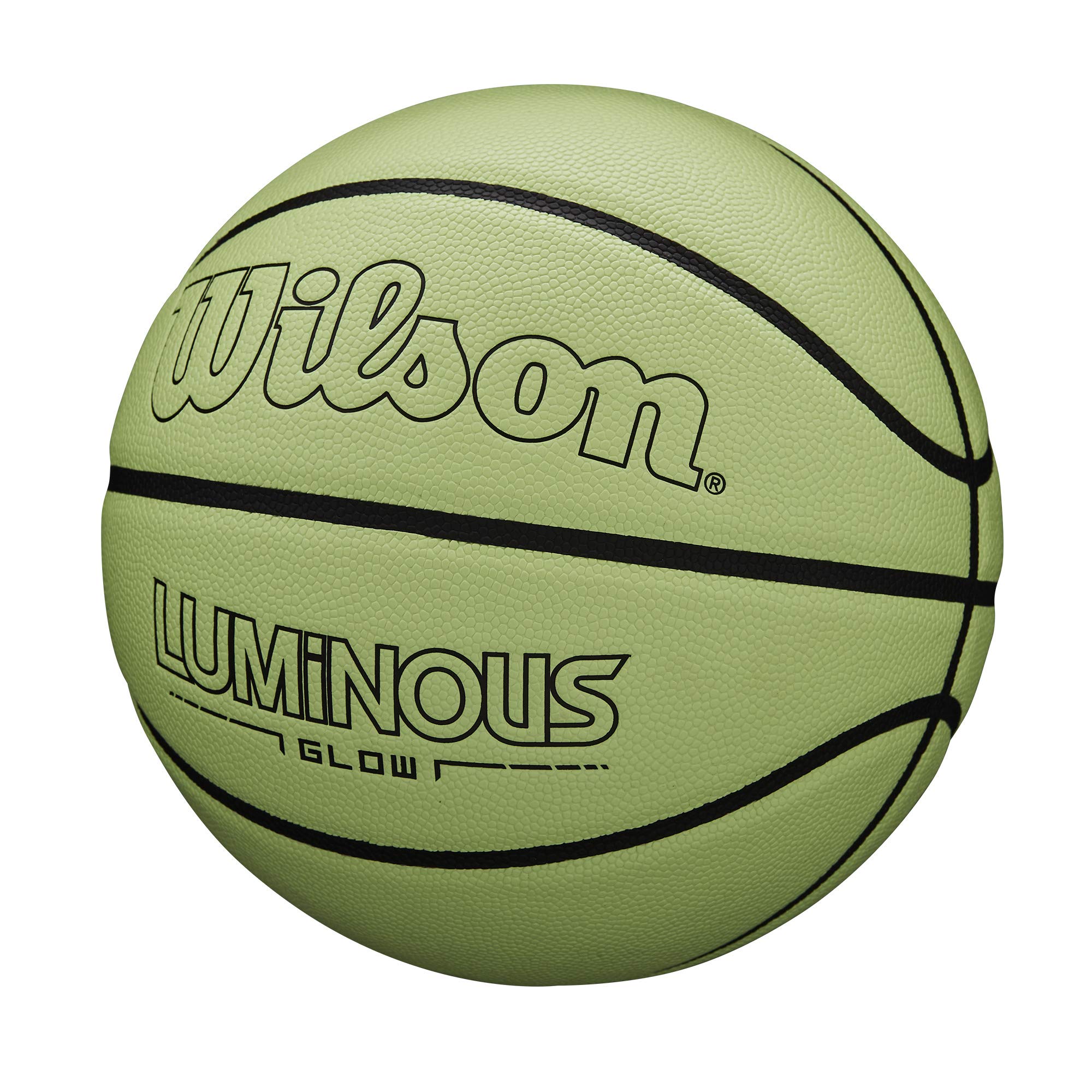 Wilson Luminous Glow Basketball - Size 7 - 29.5'', Green