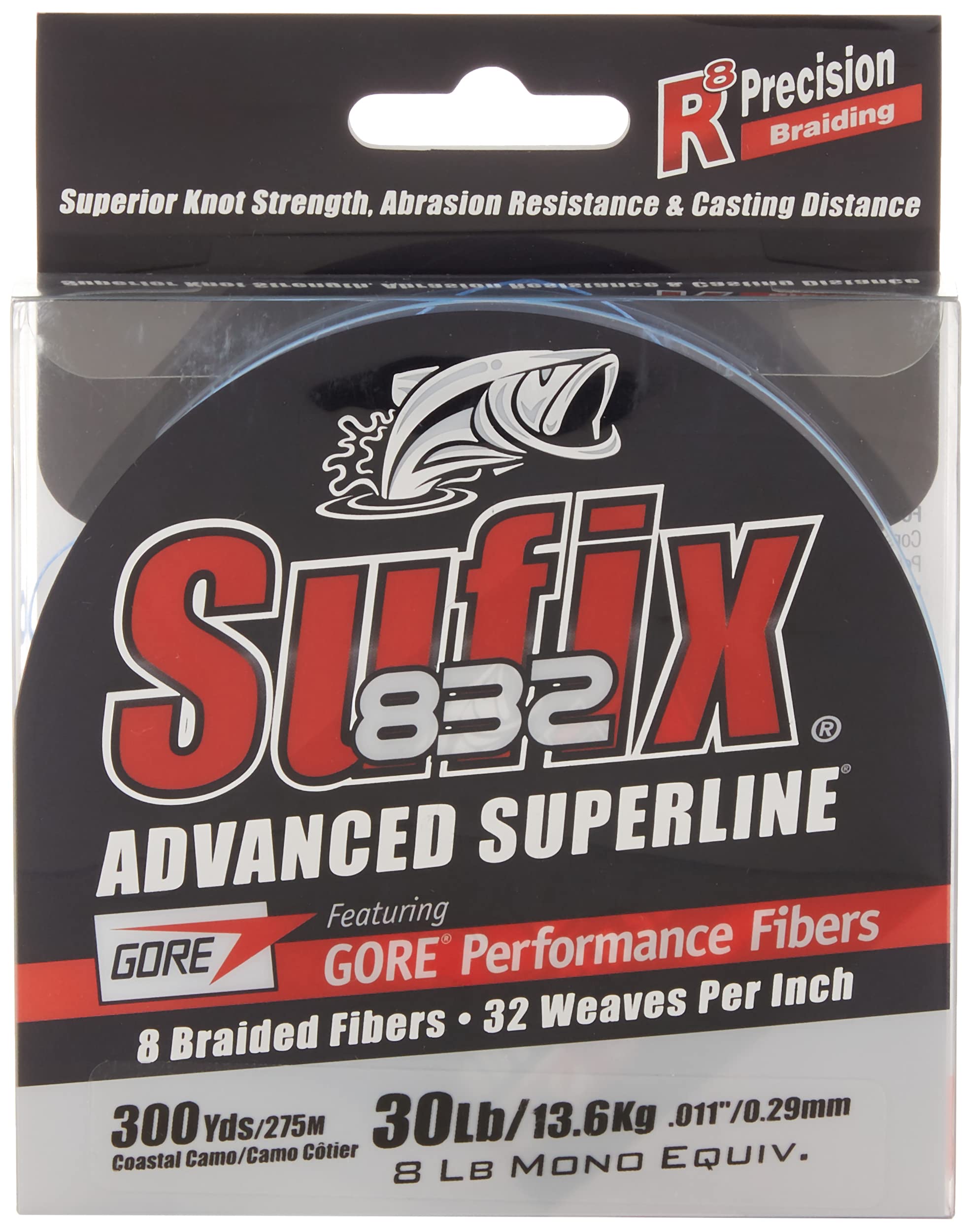 Sufix 832 Braid 30 Lb Coastal 660-130Cc: 832 Braid 30 Lb Coastal Camo