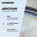 Schwalbe Unisex Adulto Camera Daria Aerothan 28  Raceendurance Sv16E, Trasparente, Taglia Unica, 10400423