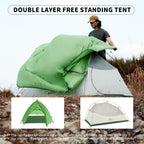 Naturehike Cloud Up Pro Backpacking Tent, Waterproof Lightweight 2 Person Tent For Camping, Double Layer Two Person Tent With Fo