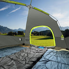 Campros Cp 4 Person Tent, Dome Tents For Camping With Rainfly, Waterproof Camping Tent Easy Set Up, Portable Family Tent With La