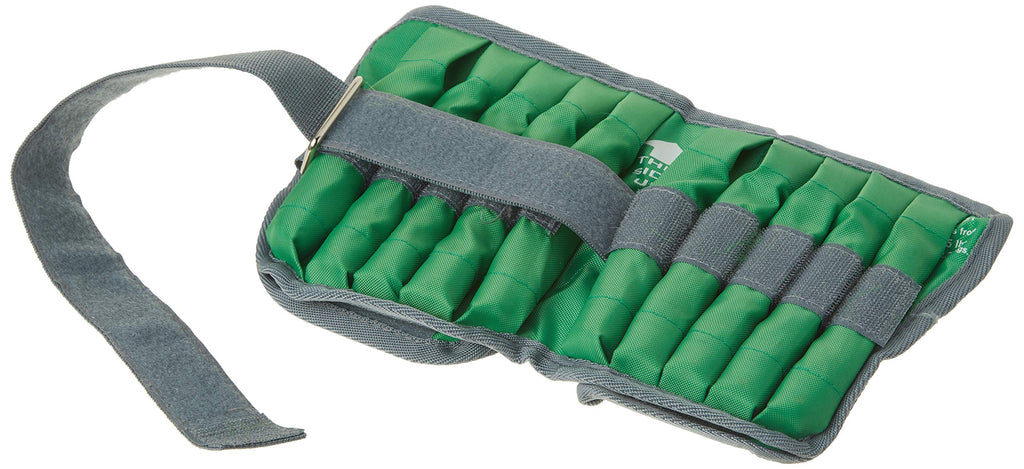 Cando Adjustable Ankle Weight, Green, 5 Pound