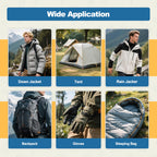KING MOUNTAIN Self Adhesive Nylon Fabric Repair Patch, 5  8 Inches 8 Pcs, Quick Down Jacket Repair Patch, Waterproof Outdoor Gea