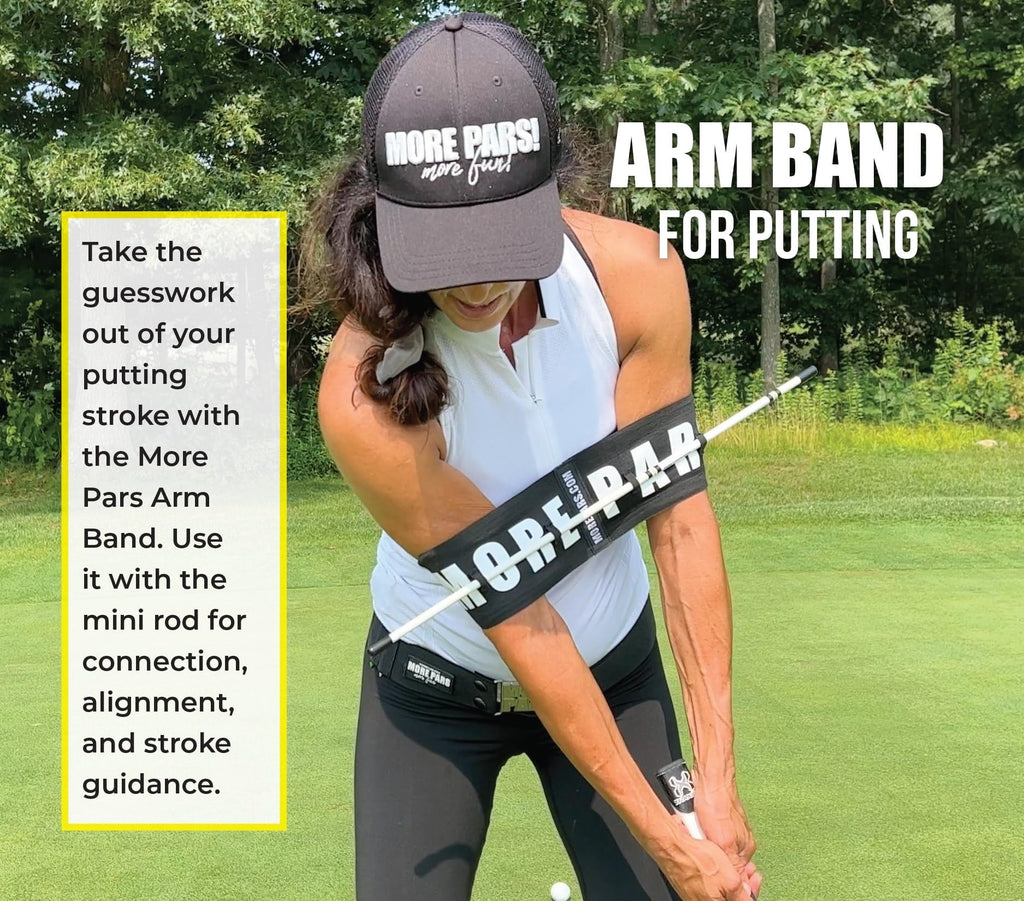 More Pars Arm Band & Leg Trainer With Mini Rods For Putting  Improve Setup & Stroke Trainer  Clear Visuals & Feels For Immediate