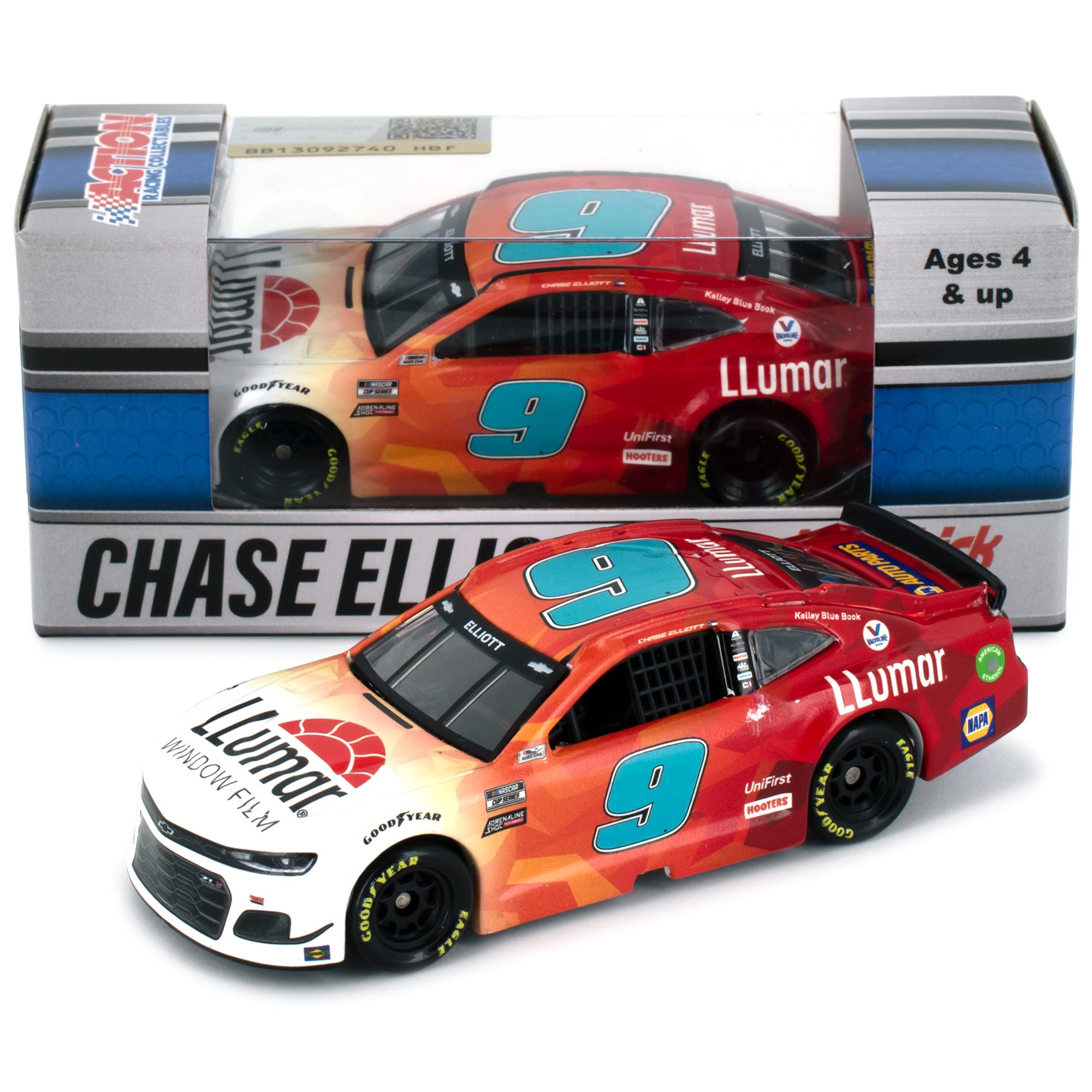 Lionel Racing C Elliott 1/64 HT LLUMAR 21 Camaro ZL1, Multicolor
