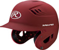 Rawlings | R16 Velo Baseball Batting Helmet | Senior (6 7/8'' - 7 5/8'') | Matte Scarlet