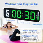 Gym Timer 15'' Large Wall Clocks For Home Gym, Interval Workout Countdown Clock Remote Control For Boxing Crossfit Fitness Tabat