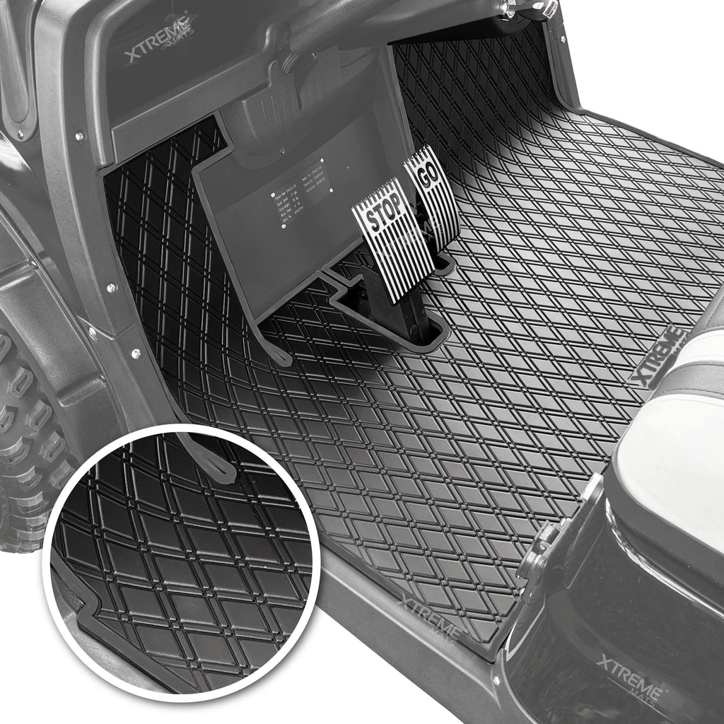 Xtreme Mats Icon Compatible, Full Coverage Golf Cart Floor Liner - Compatible With Icon Golf Carts (I20, I40) And Advanced Ev (G