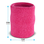 Suddora Arm Sweatbands, Absorbent And Breathable Thick Cotton Bands For Working Out, Gymnastics, Basketball, Tennis, And Footbal