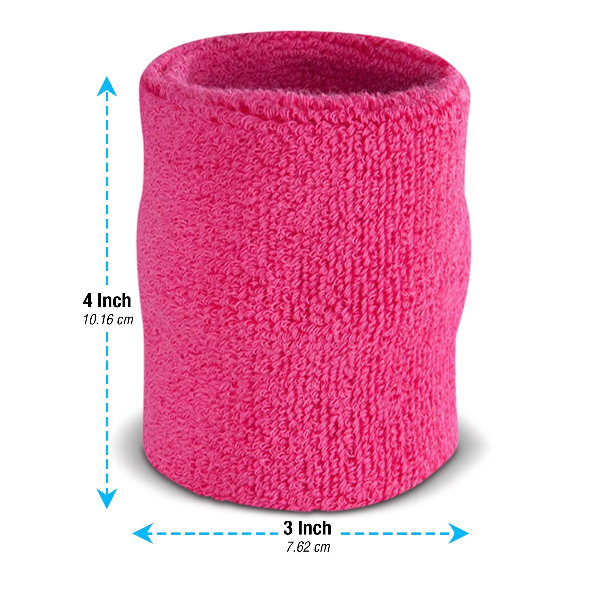 Suddora Arm Sweatbands, Absorbent And Breathable Thick Cotton Bands For Working Out, Gymnastics, Basketball, Tennis, And Footbal