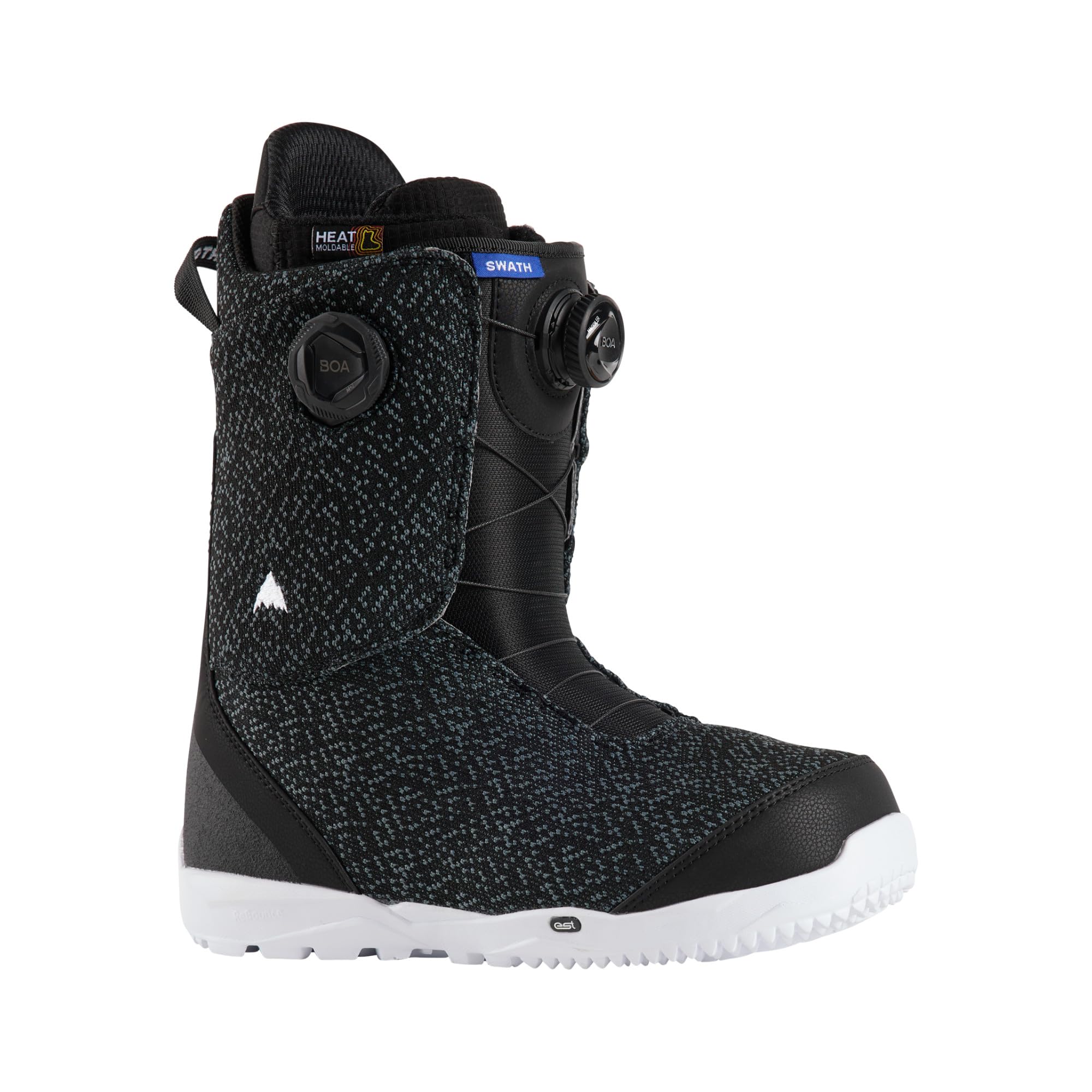 Burton Mens Swath BOA Snowboard Boots, Size 7.5, Black