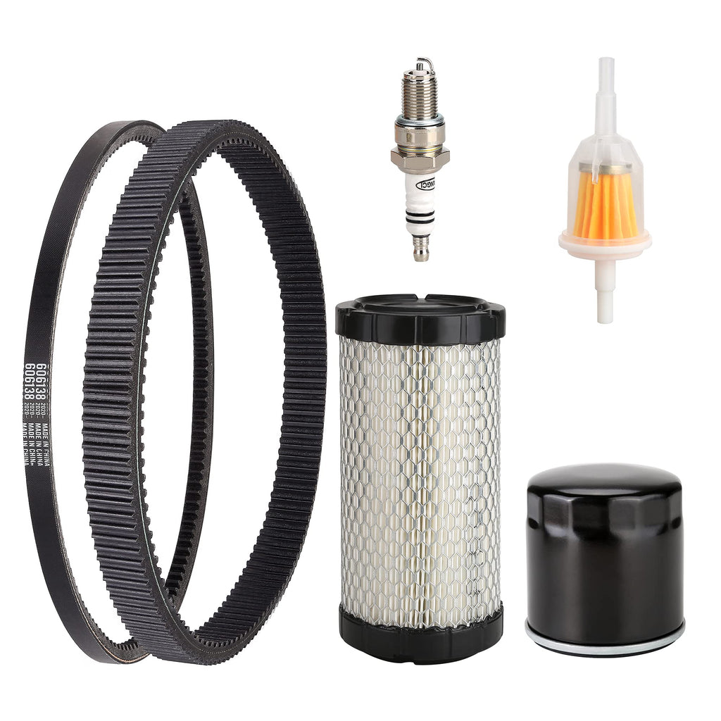 10L0L Golf Cart Tune Up Kit And Drive & Starter Belt Kit Fit Ezgo Txt Rxv 2008-2011 Gas Models With Kawasaki Motor,Oem# 606136, 