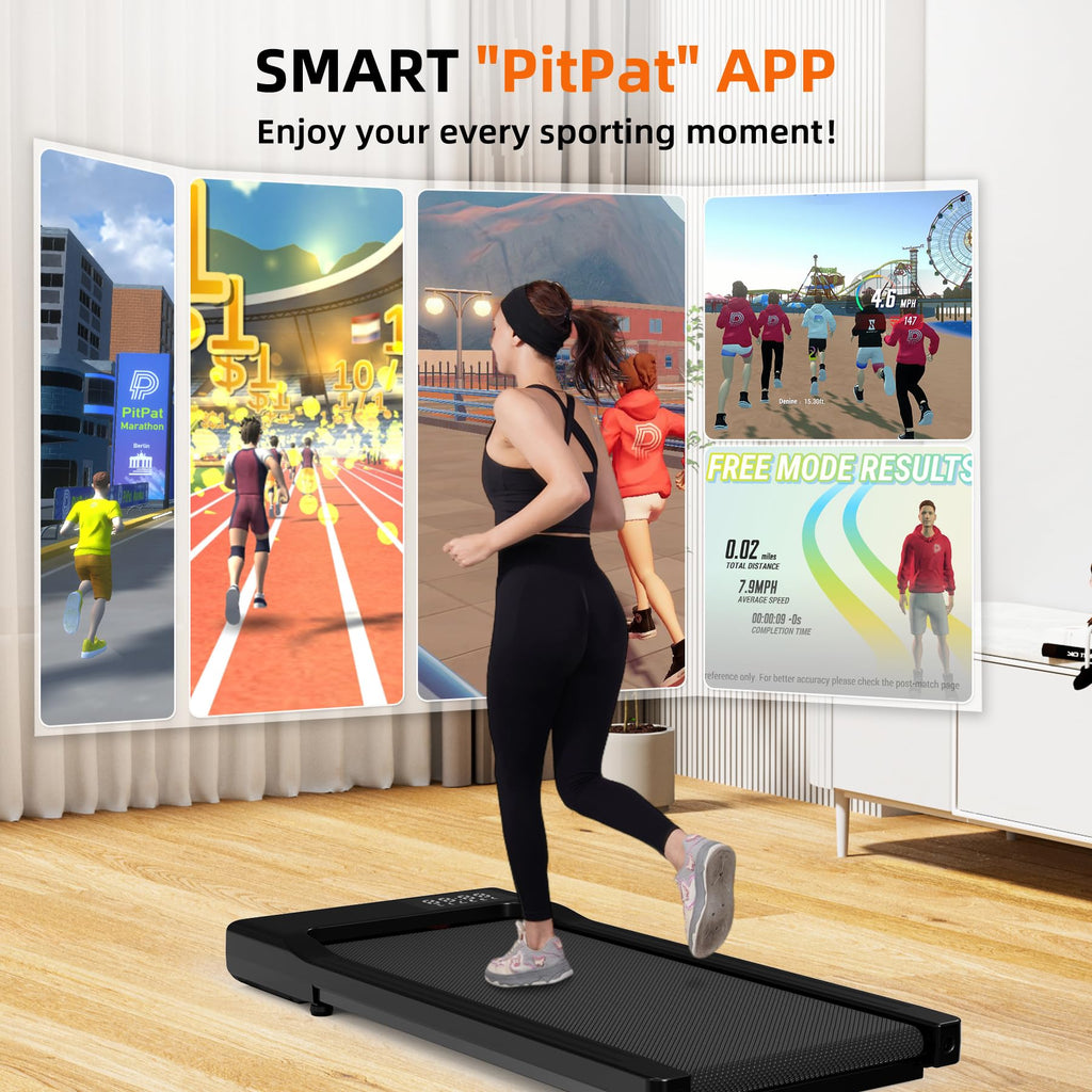 Superun Walking Pad, Under Desk Treadmill, 3 In 1 Portable Treadmill With Remote Control Led Display, 2.2 Hp Quiet Walking Joggi