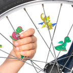 Bike Wheel Dinosaurs Spokes - 36 Kit - Cute Biking Accessories For Kids - Bicycle Spokes Decorations - Cool Cycling Gear Gift Fo