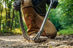 Scentblocker Snake Gaiters - Snake Bite Protection For Hunting, Hiking, Camping, Work For Men And Women (Buckskin, Long)