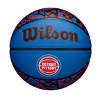 Wilson Nba Team Graffiti Basketball - Detroit Pistons, Size 7-29.5''