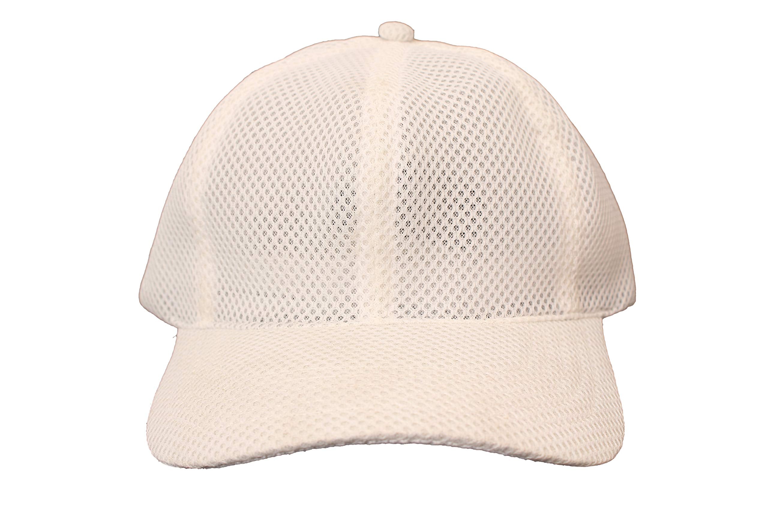 Gubbarey Men Women Stylish Adjustable Summer Sports Outdoor Cotton Caps Dry Fit (White)