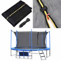 AW Trampoline Safety Net Trampoline Net Replacement 15 FT 8 Poles Replacement Safety Netting Trampoline Accessories Internal Net