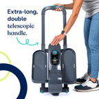 Cubii Go Aqua - Compact Whisper Quiet Under Desk Elliptical With Lcd Monitor, Adjustable Resistance, Portable Design With Telesc