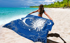 Wiwigo Beach Blanket Waterproof Sandproof Beach Mat 79 X 83/10'X9'For 2-8 Adults Quick Drying Outdoor Picnic Mat Beach Accessori