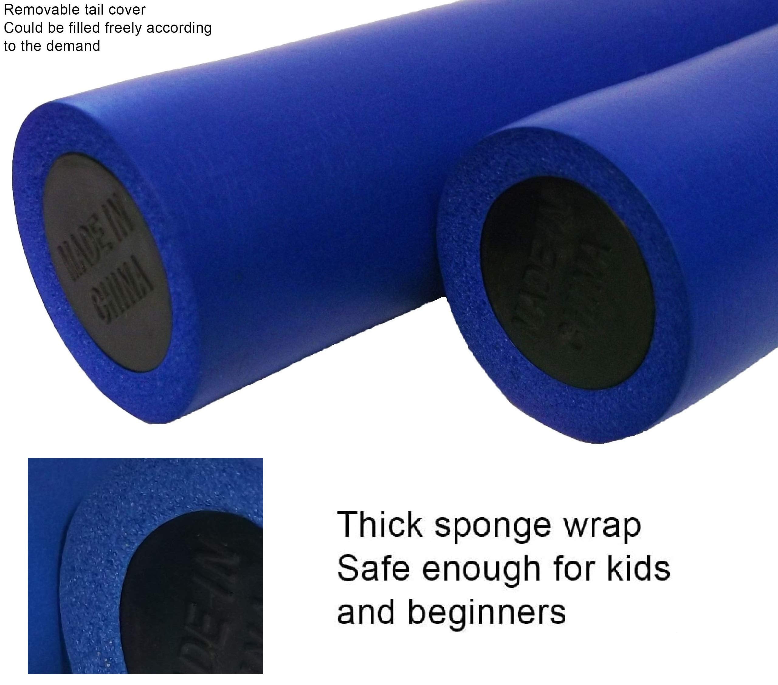 F.A.L. Product Martial Arts Equipment Foam Padded Sticks With Carry Bag Case Set 2 Pieces (Blue & Red)