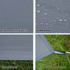 Geertop 2 Person Ultralight Waterproof Tent Tarp Footprint Ground Sheet Mat, For Camping, Hiking, Picnic (4 Sizes)