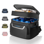 Everfun Small Cooler Bag Insulated Beach Cooler Lunch Bag For Men 24 Can Dual Compartments Reusable Waterproof Leak-Proof For Tr