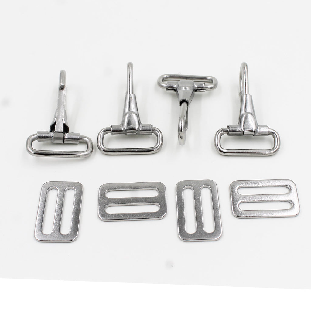 Yyst 304 Stainless Steel Snaps Hooks And Sliders For 1'' Straps, Bimini Top Boat Top