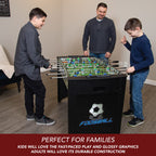 Hathaway Playoff 4 Foosball Table, Soccer Game For Kids And Adults With Ergonomic Handles, Analog Scoring And Leg Levelers, Blac