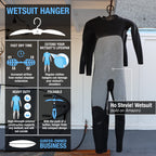 Ho Stevie! Wetsuit Hanger - Fast Dry Folding Vented Hanger For Surfing And Scuba Diving Wet Suits