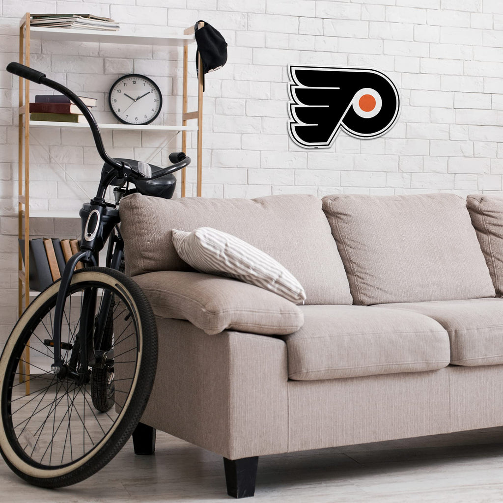 Rico Industries Nhl Philadelphia Flyers Retro Shape Cut Pennant - Home And Living Room D  Cor - Soft Felt Ez To Hang 18X0.10X18