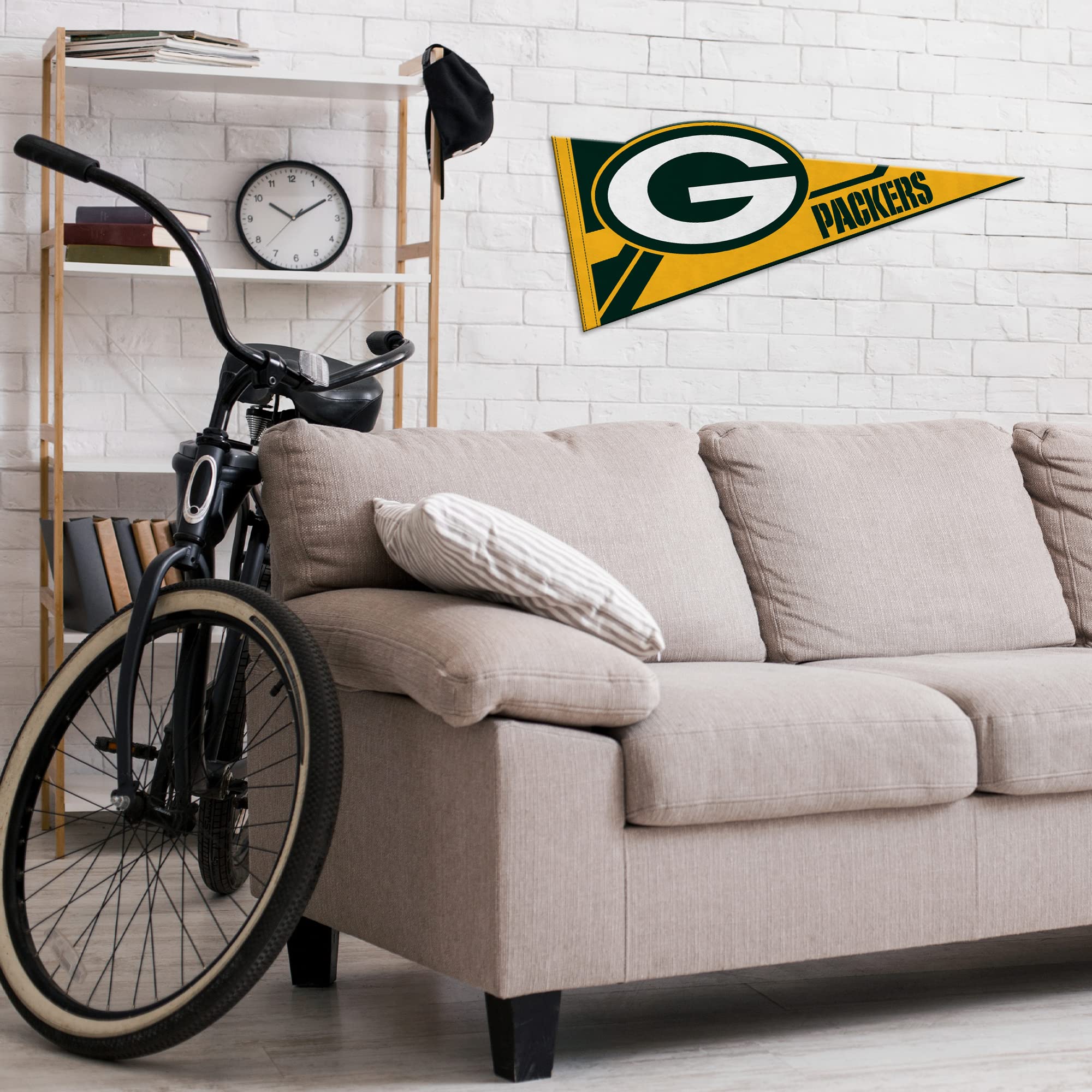 Rico Industries Nfl Football Green Bay Packers Soft Felt Pennant - Ez To Hang - Home D  Cor (Game Room, Man Cave, Bed Room)
