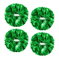 4Pcs Metallic Cheerleading Pom Poms, Creatiee 2 Pair Cheerleader Cheering Squad Pompoms For School Sports Dance Games Team Spiri