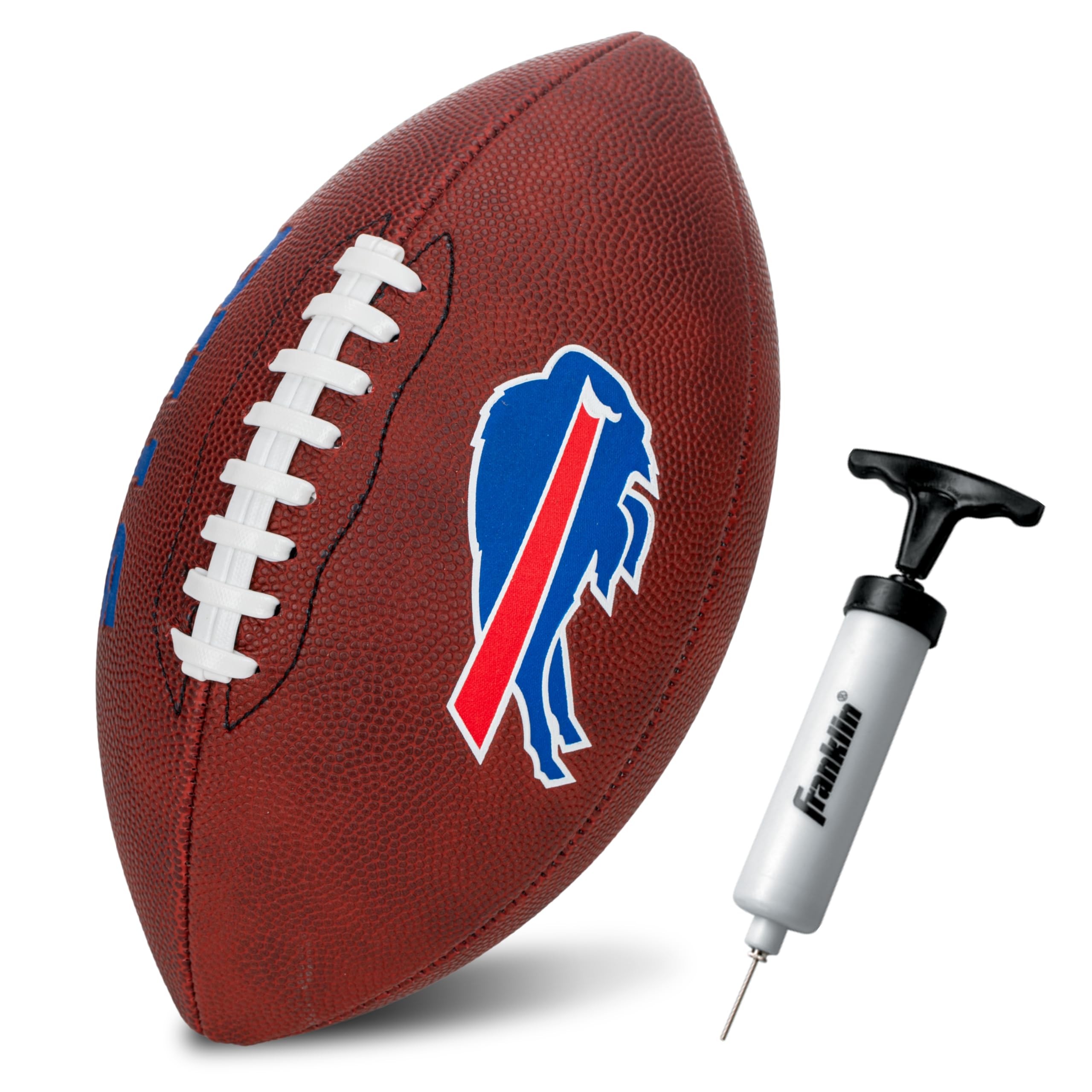 Franklin Sports Nfl Buffalo Bills Football - Youth Junior Size Football For Kids - Official Nfl Team Logo + Colors Youth Ball -