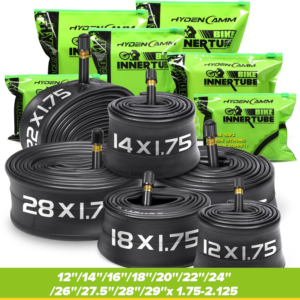 2 Pack 14 Inch Bike Tube Fit 1.75/1.95/2.125 with 32mm Schrader Valve, 14x2.125 Bike Tube with 2PCS Levers, 14 x 2.125 Inner Tub