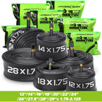 Hydencamm 2 Pack 12 / 12.5 Inch Bike Tube Fit 1.75/1.95/2.125 with 32mm Schrader Valve, 12.5 x 1.95 Bike Tube with 2PCS Levers,