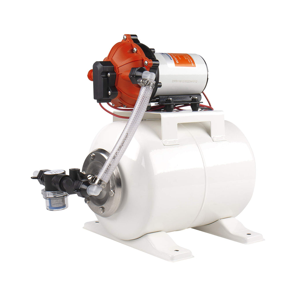 Seaflo 55-Series Water Pump And Accumulator Tank System - 12V Dc, 5.5 Gpm, 60 Psi, 2 Gallon Tank