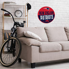Rico Industries Nfl Football New England Patriots Classic Shape Cut Pennant - Home And Living Room D  Cor - Soft Felt Ez To Hang