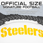 Franklin Sports Nfl Pittsburgh Steelers Autograph Football - Official Size White Panel Souvenir Football For Autographs + Signat