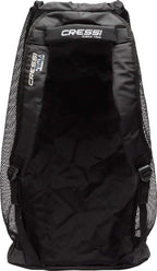 Cressi Heavy Duty Mesh Backpack 85 Liters Capacity For Snorkeling, Water Sport Gear | Utila: Designed In Italy, Black, One Size