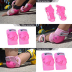SOHOUR HOME Kids/Youth Knee Pads Elbow Pads Wrist Guards 3 in1Protective Set, for 3-15 Years Child Roller Skates, Cycling, Inlin