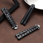 Eaasty 3 Pieces Butterfly Comb,Fork And Spoon Set,Tactical Stainless Steel Folding Butterfly Spoon For Camping Hunting Travel Ou