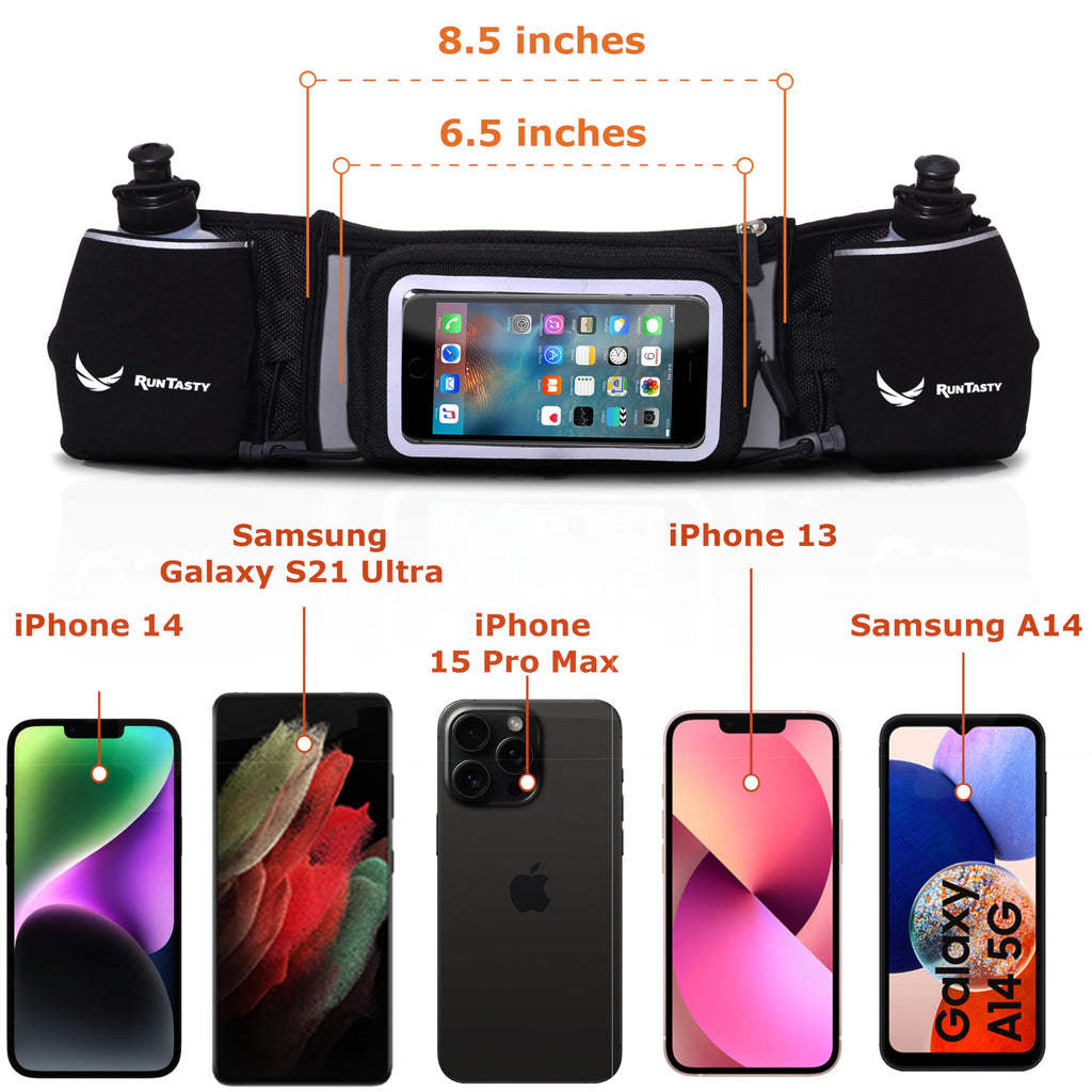 [Voted No.1 Hydration Belt] Runtasty Winners' Running Fuel Belt - Includes Accessories: 2 Bpa Free Water Bottles & Runners Ebook